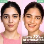 Before and after face serum result