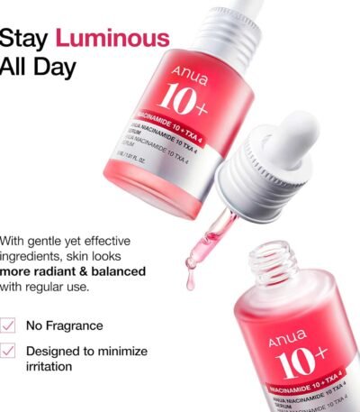 Anua Niacinamide 10%+TXA 4% Serum Benefits