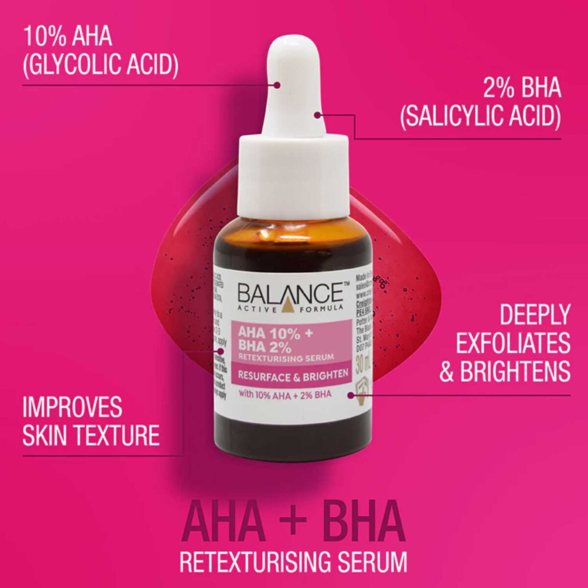 Balance AHA 10% + BHA 2% Retexturizing Serum - Image 2